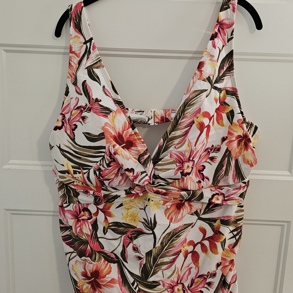 Old Navy Floral Swimsuit - Pink, Yellow, Green
